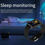Montre Intelligente Sportive d'Affaires avec Écran TFT 1,54 Pouces et Étanchéité IP67, Prise en Charge du Moniteur de Sommeil / Moniteur de Fréquence Cardiaque / Surveillance de la Pression Artérielle, Bracelet en Silicone