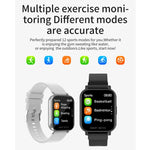 Montre Intelligente Sportive d'Affaires avec Écran TFT 1,54 Pouces et Étanchéité IP67, Prise en Charge du Moniteur de Sommeil / Moniteur de Fréquence Cardiaque / Surveillance de la Pression Artérielle, Bracelet en Silicone