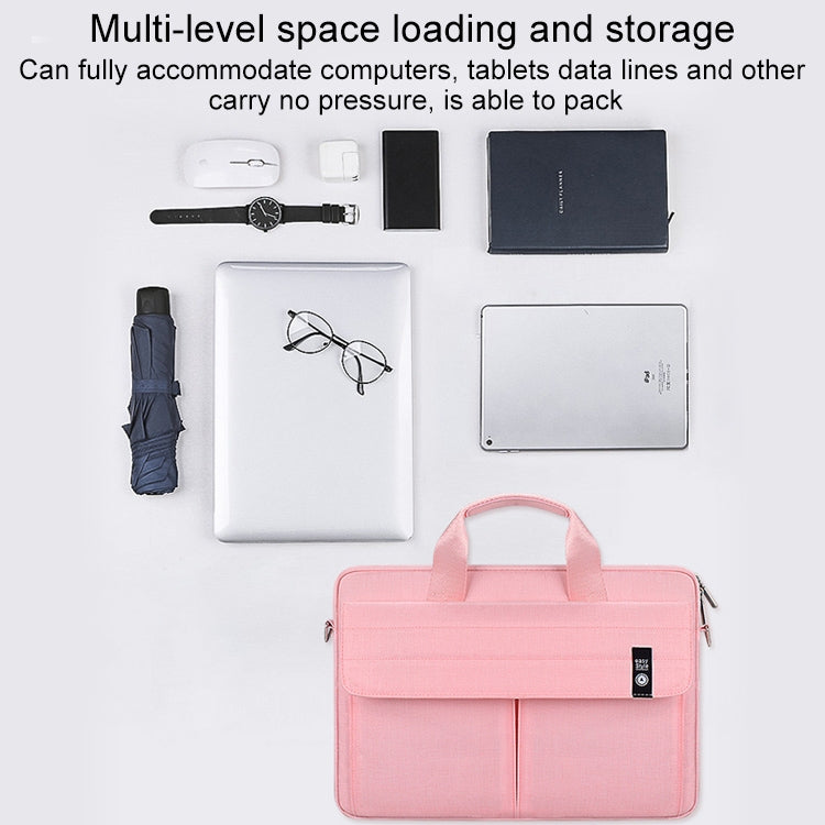 Sac de transport mallette ST08 sans bandoulière, pour ordinateur portable 13,3 pouces, 14,1 pouces, 15,4 pouces, 15,6 pouces
