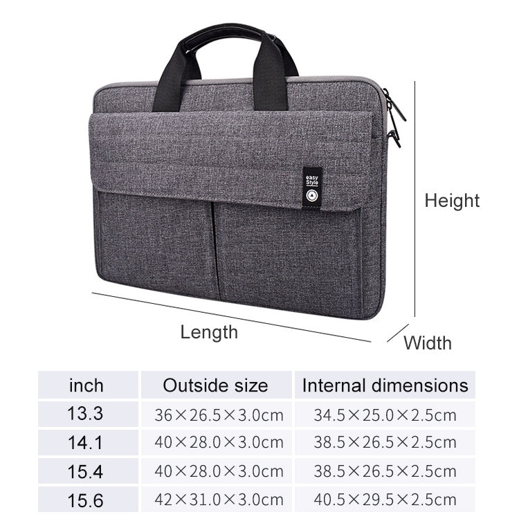 Sac de transport mallette ST08 sans bandoulière, pour ordinateur portable 13,3 pouces, 14,1 pouces, 15,4 pouces, 15,6 pouces