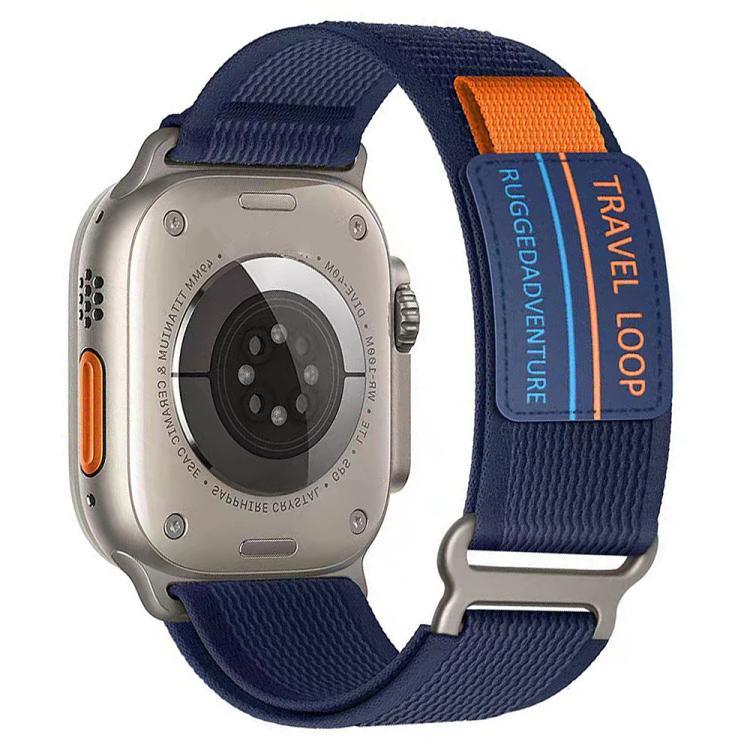 Bracelet de montre xDfind à double boucle métallique en nylon tressé, compatible avec Apple Watch 46 mm / 49 mm / 45 mm / 44 mm et Apple Watch 42 mm / 41 mm / 40 mm / 38 mm.