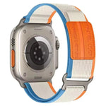 Bracelet de montre xDfind à double boucle métallique en nylon tressé, compatible avec Apple Watch 46 mm / 49 mm / 45 mm / 44 mm et Apple Watch 42 mm / 41 mm / 40 mm / 38 mm.
