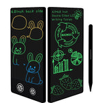Tablette d'écriture LCD simple plein écran, 6,5+6,0 pouces Écriture blanche/verte, 6,5+6,0 pouces Écriture blanche/couleur, 6,5 pouces Écriture fine noire/verte, 6,5 pouces Écriture noire/verte, 6,5+6,0 pouces Écriture fine noire/verte