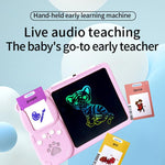 8.5 inch Children Early Education Drawing Board Card English Audiobooks, Blue / 112 Cards, Pink / 112 Cards, Blue / 255 Cards, Pink / 255 Cards
