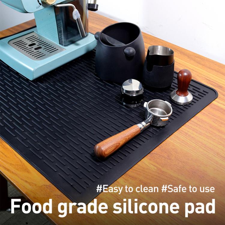 Tapis de Machine à Café en Silicone Multifonctionnel, Isolation Antidérapante avec Égouttoir, Taille : 71 x 50 cm, Tapis de Drainage Antidérapant