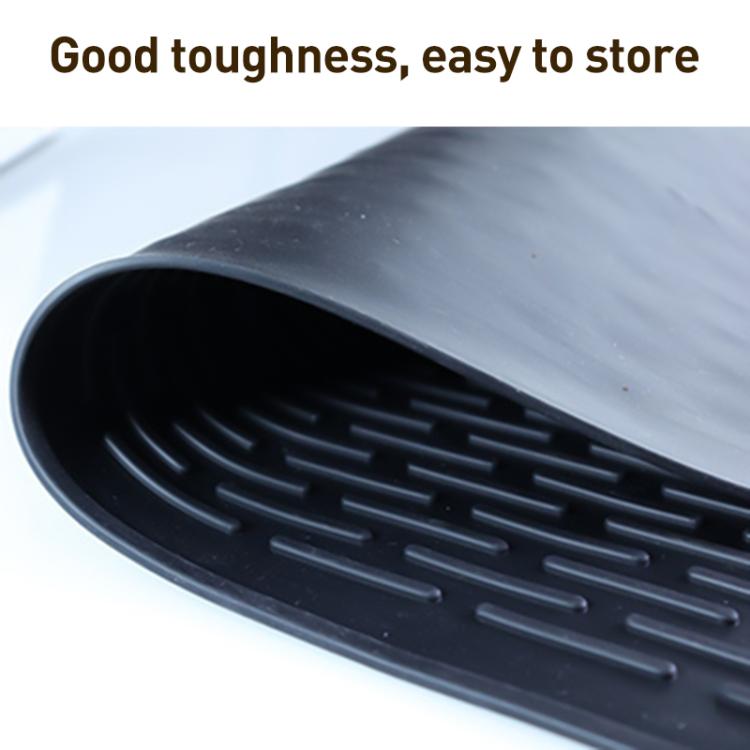 Tapis de Machine à Café en Silicone Multifonctionnel, Isolation Antidérapante avec Égouttoir, Taille : 71 x 50 cm, Tapis de Drainage Antidérapant