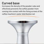 Marteau de pressage de poudre de café en acier inoxydable, texture maillée 53,3 mm, texture maillée 53,3 mm avec aiguille, texture maillée 58,3 mm, texture maillée 58,3 mm avec aiguille