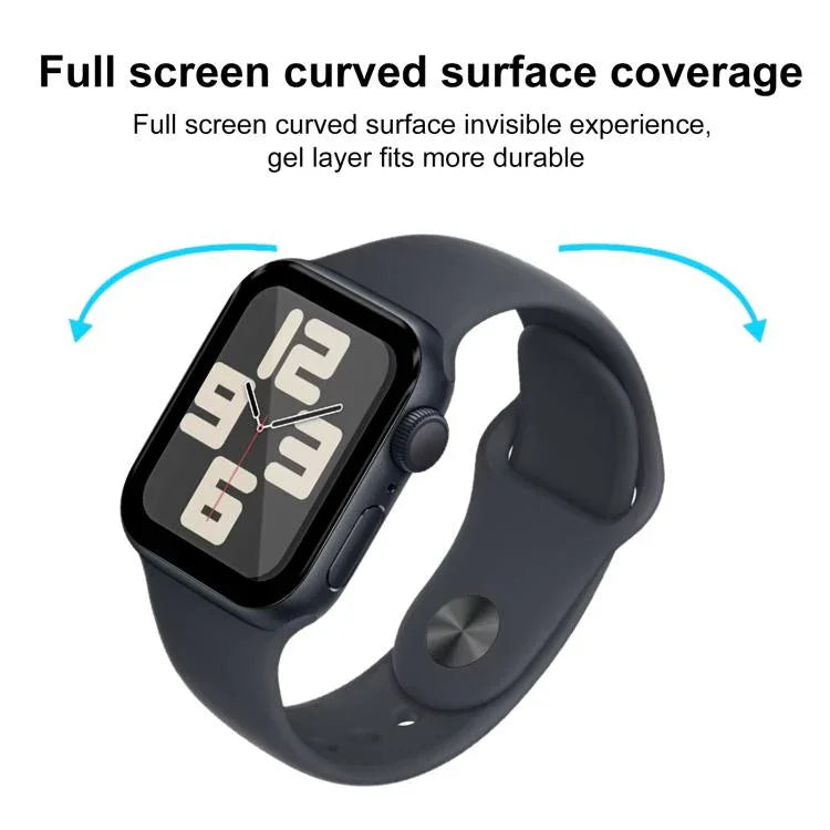 Lot de 2 films protecteurs d'écran souples incurvés en matériau composite 3D xDfind, compatibles avec Apple Watch Series 6, SE, 5 et 4 (44 mm), Apple Watch Series 6, SE, 5 et 4 (40 mm), Apple Watch Series 11/10 (46 mm) et Apple Watch Ultra 3/2/1 (49 mm).