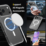 Coque de téléphone hybride PC et TPU anti-rayures Magsafe, Pour iPhone 17 Pro Max, Pour iPhone 17 Pro, Pour iPhone 17, Pour iPhone Air