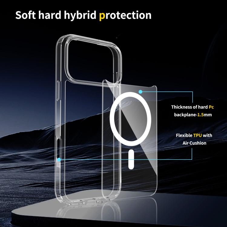 Coque de téléphone hybride PC et TPU anti-rayures Magsafe, Pour iPhone 17 Pro Max, Pour iPhone 17 Pro, Pour iPhone 17, Pour iPhone Air