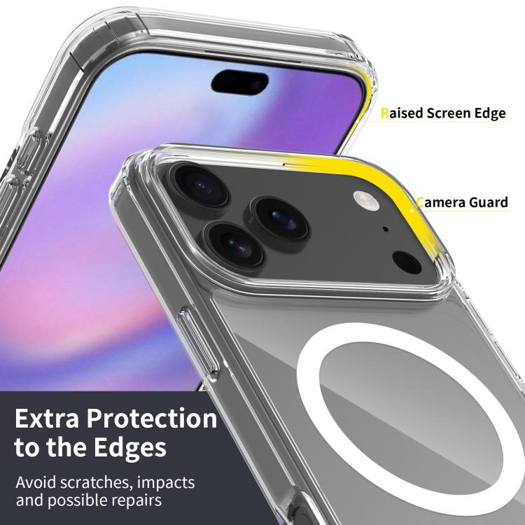 Coque de téléphone hybride PC et TPU anti-rayures Magsafe, Pour iPhone 17 Pro Max, Pour iPhone 17 Pro, Pour iPhone 17, Pour iPhone Air