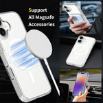 Coque de téléphone hybride PC et TPU anti-rayures Magsafe, Pour iPhone 17 Pro Max, Pour iPhone 17 Pro, Pour iPhone 17, Pour iPhone Air