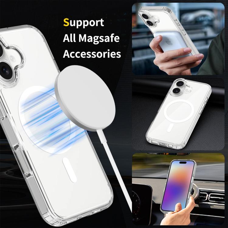 Coque de téléphone hybride PC et TPU anti-rayures Magsafe, Pour iPhone 17 Pro Max, Pour iPhone 17 Pro, Pour iPhone 17, Pour iPhone Air