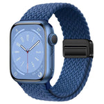 Bracelet de montre tissé à boucle magnétique xDfind, compatible avec Apple Watch 46 mm / 49 mm / 45 mm / 44 mm et Apple Watch 42 mm / 41 mm / 40 mm / 38 mm