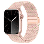 Bracelet de montre tissé à boucle magnétique xDfind, compatible avec Apple Watch 46 mm / 49 mm / 45 mm / 44 mm et Apple Watch 42 mm / 41 mm / 40 mm / 38 mm