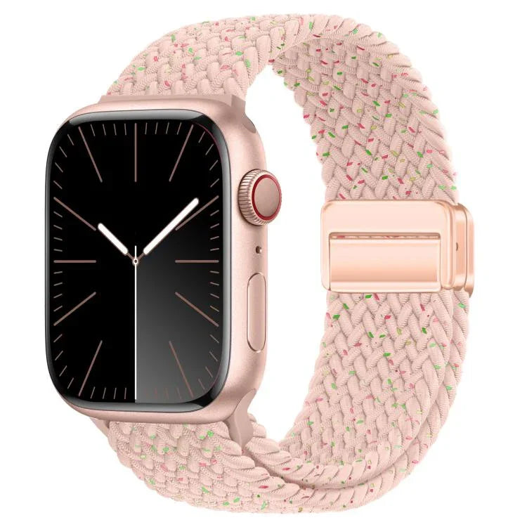Bracelet de montre tissé à boucle magnétique xDfind, compatible avec Apple Watch 46 mm / 49 mm / 45 mm / 44 mm et Apple Watch 42 mm / 41 mm / 40 mm / 38 mm