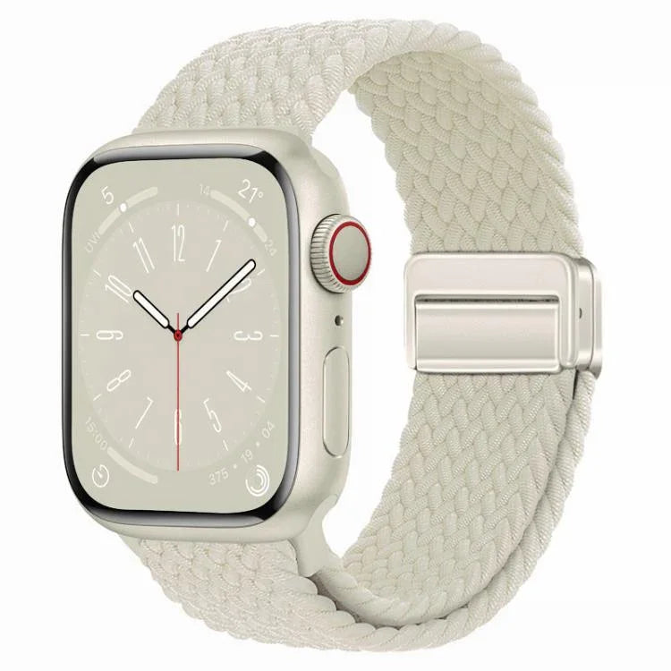 Bracelet de montre tissé à boucle magnétique xDfind, compatible avec Apple Watch 46 mm / 49 mm / 45 mm / 44 mm et Apple Watch 42 mm / 41 mm / 40 mm / 38 mm