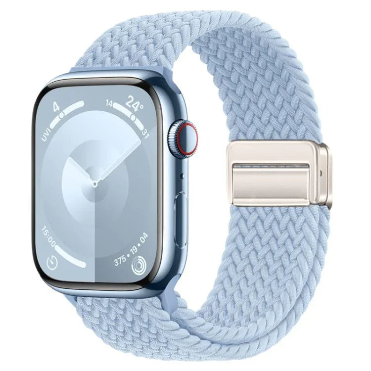 Bracelet de montre tissé à boucle magnétique xDfind, compatible avec Apple Watch 46 mm / 49 mm / 45 mm / 44 mm et Apple Watch 42 mm / 41 mm / 40 mm / 38 mm