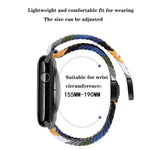 Bracelet de montre tissé à boucle magnétique xDfind, compatible avec Apple Watch 46 mm / 49 mm / 45 mm / 44 mm et Apple Watch 42 mm / 41 mm / 40 mm / 38 mm