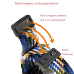 Bracelet de montre tissé à boucle magnétique xDfind, compatible avec Apple Watch 46 mm / 49 mm / 45 mm / 44 mm et Apple Watch 42 mm / 41 mm / 40 mm / 38 mm