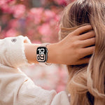 Bracelet de montre tissé à boucle magnétique xDfind, compatible avec Apple Watch 46 mm / 49 mm / 45 mm / 44 mm et Apple Watch 42 mm / 41 mm / 40 mm / 38 mm
