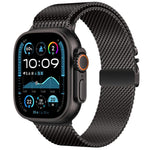 Bracelet de montre xDfind en acier inoxydable Think Mesh à boucle parapluie, compatible avec Apple Watch 46 mm / 49 mm / 45 mm / 44 mm.