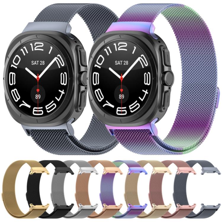 Bracelet de montre magnétique en acier inoxydable xDfind Milan, pour Samsung Galaxy Watch Ultra 47mm / Ultra 2025