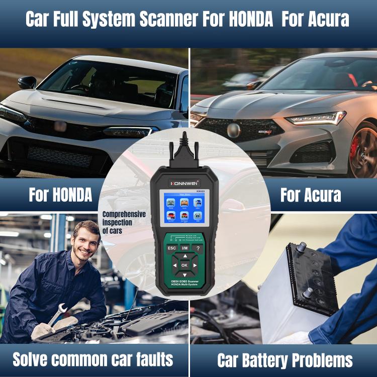 KONNWEI KW420 2.8 inch Color Screen Car OBD2 Fault Diagnostic Scan Tool for Honda, KW420