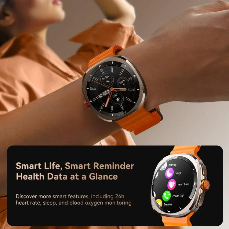 Montre connectée JOYROOM Venture Series JR-FV2, compatible avec les appels Bluetooth, le suivi du sommeil, de l'oxygène sanguin, de la fréquence cardiaque et de la pression artérielle