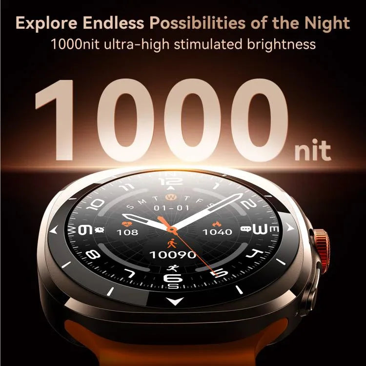 Montre connectée JOYROOM Venture Series JR-FV2, compatible avec les appels Bluetooth, le suivi du sommeil, de l'oxygène sanguin, de la fréquence cardiaque et de la pression artérielle
