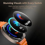 Montre connectée JOYROOM Venture Series JR-FV2, compatible avec les appels Bluetooth, le suivi du sommeil, de l'oxygène sanguin, de la fréquence cardiaque et de la pression artérielle