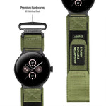 Bracelet de montre xDfind à fermeture rapide en nylon auto-agrippante, pour Google Pixel Watch 4 / 3 45mm, pour Google Pixel Watch 4 / 3 / 2 / 1 41mm