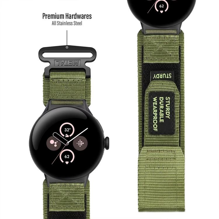 Bracelet de montre xDfind à fermeture rapide en nylon auto-agrippante, pour Google Pixel Watch 4 / 3 45mm, pour Google Pixel Watch 4 / 3 / 2 / 1 41mm