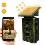Caméra de chasse PR903G version UE 5K HD Vision nocturne infrarouge avec panneau solaire, PR903G version US