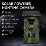 Caméra de chasse PR903G version UE 5K HD Vision nocturne infrarouge avec panneau solaire, PR903G version US