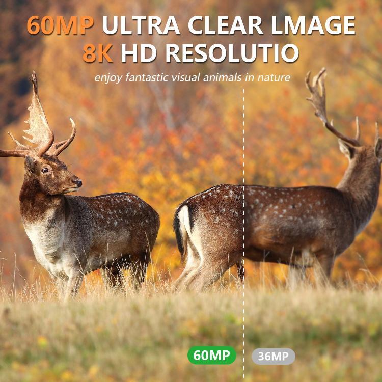 Caméra de chasse PR903G version UE 5K HD Vision nocturne infrarouge avec panneau solaire, PR903G version US