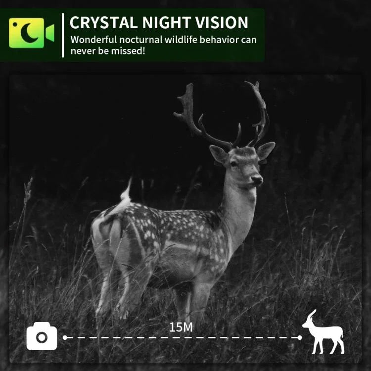 Caméra de chasse PR903G version UE 5K HD Vision nocturne infrarouge avec panneau solaire, PR903G version US