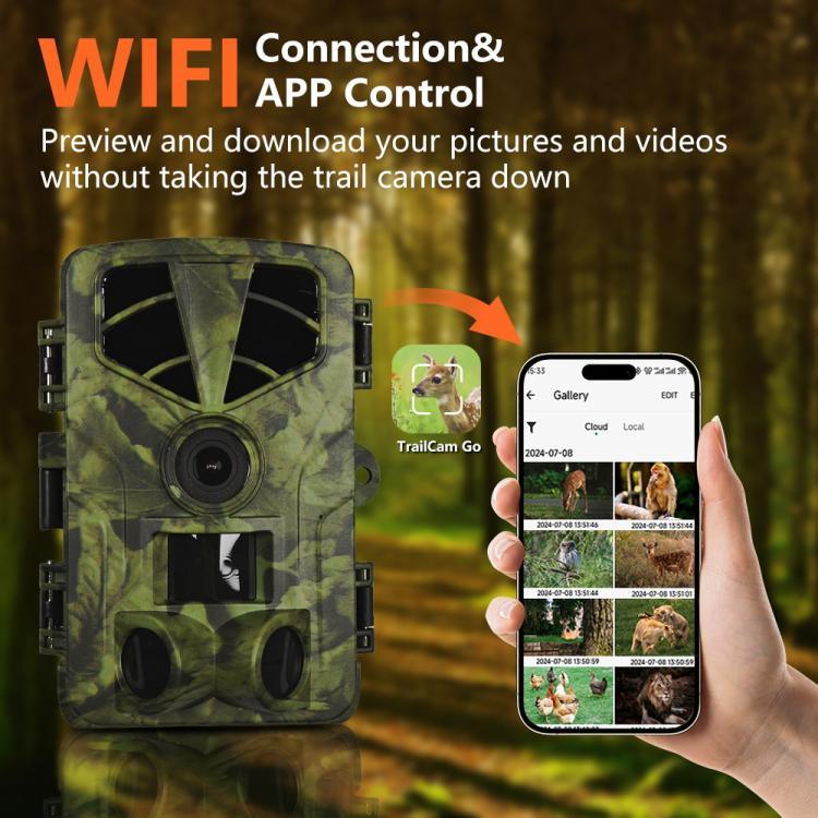 Caméra de Chasse Infrarouge Vision Nocturne HD 5K Version WiFi PR908W, PR908W