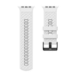 Bracelet de montre en silicone bicolore à texture diamant, pour Apple Watch 46 mm / 49 mm / 45 mm / 44 mm
