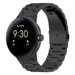 Bracelet de montre en métal à trois billes avec système de fixation rapide xDfind, compatible avec Google Pixel Watch 4/3 (45 mm) et Google Pixel Watch 4/3/2/1 (41 mm).