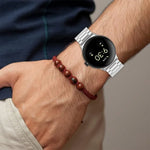 Bracelet de montre en métal à trois billes avec système de fixation rapide xDfind, compatible avec Google Pixel Watch 4/3 (45 mm) et Google Pixel Watch 4/3/2/1 (41 mm).