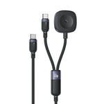 Câble de charge 2 en 1 Yesido CA136C 60 W USB-C / Type-C vers Type-C et iWatch, CA136C