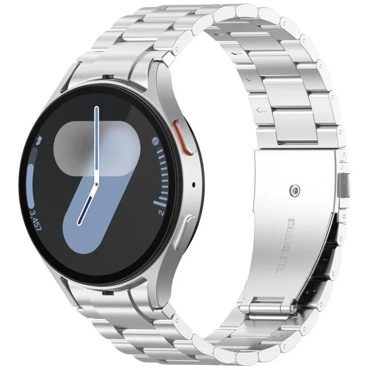 xDfind Bracelet de montre en métal à trois perles, pour Samsung Galaxy Watch Ultra 47mm, pour Samsung Galaxy Watch 7 / FE / 6 / 5 / 4, pour Samsung Galaxy Fit3