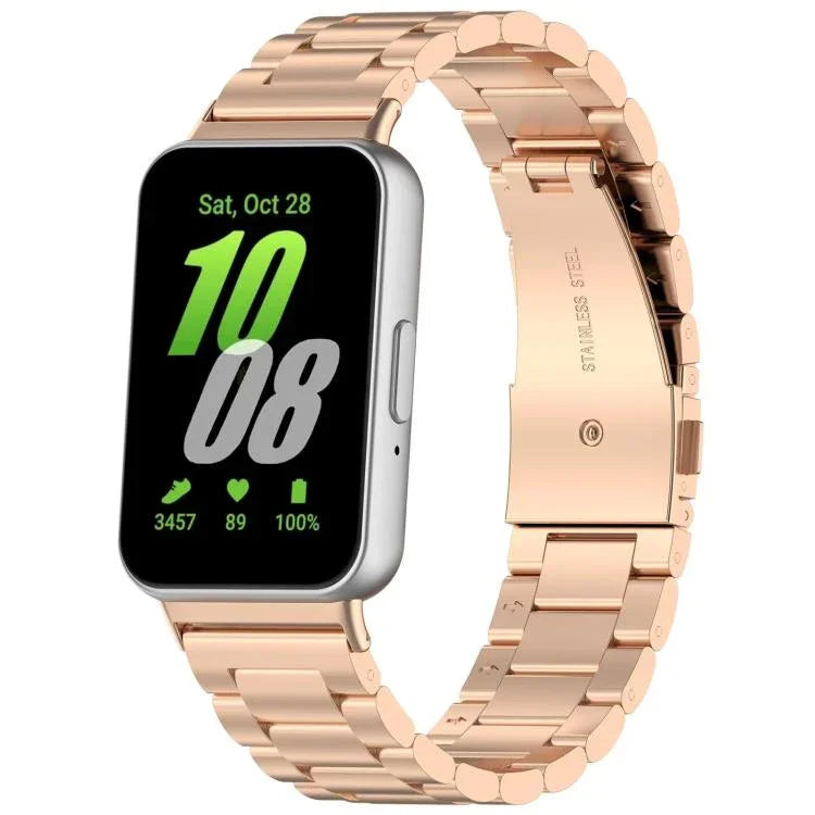 xDfind Bracelet de montre en métal à trois perles, pour Samsung Galaxy Watch Ultra 47mm, pour Samsung Galaxy Watch 7 / FE / 6 / 5 / 4, pour Samsung Galaxy Fit3