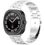 xDfind Bracelet de montre en métal à trois perles, pour Samsung Galaxy Watch Ultra 47mm, pour Samsung Galaxy Watch 7 / FE / 6 / 5 / 4, pour Samsung Galaxy Fit3