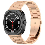 xDfind Bracelet de montre en métal à trois perles, pour Samsung Galaxy Watch Ultra 47mm, pour Samsung Galaxy Watch 7 / FE / 6 / 5 / 4, pour Samsung Galaxy Fit3