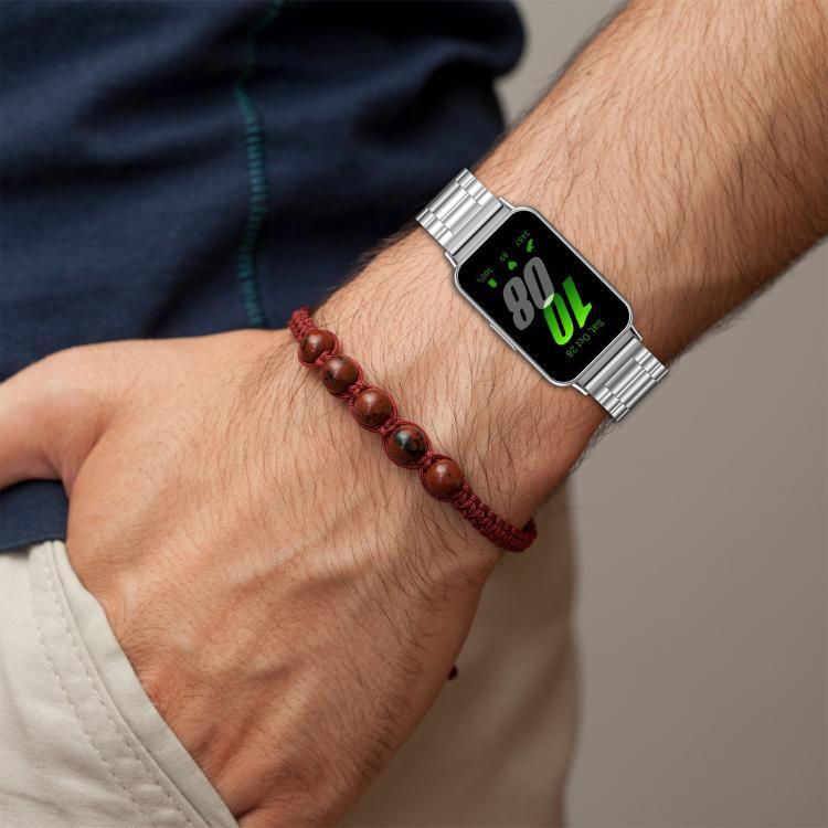 xDfind Bracelet de montre en métal à trois perles, pour Samsung Galaxy Watch Ultra 47mm, pour Samsung Galaxy Watch 7 / FE / 6 / 5 / 4, pour Samsung Galaxy Fit3