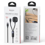 Câble de charge 2 en 1 Yesido CA136L 27 W USB-C/Type-C vers 8 broches et iWatch, CA136L
