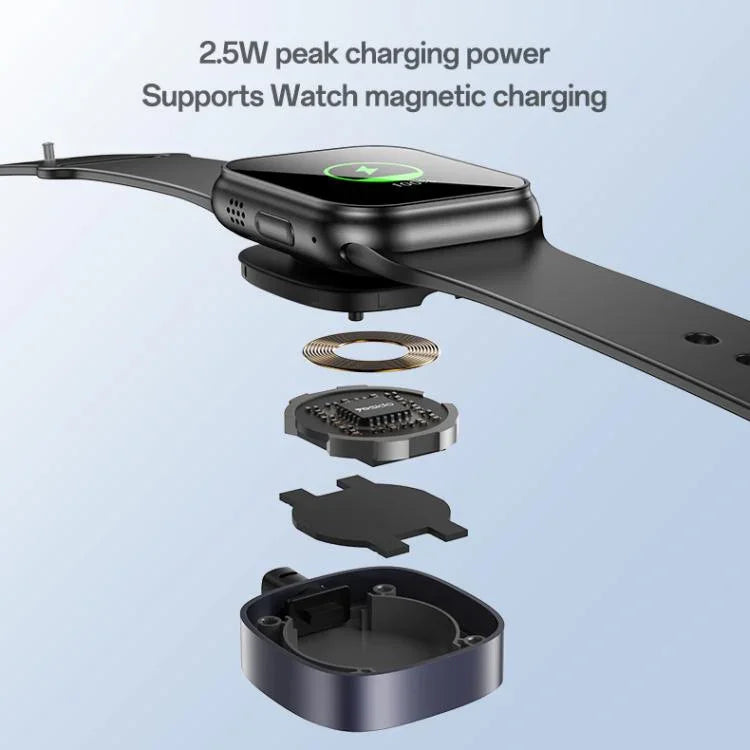Câble de charge 2 en 1 Yesido CA136L 27 W USB-C/Type-C vers 8 broches et iWatch, CA136L