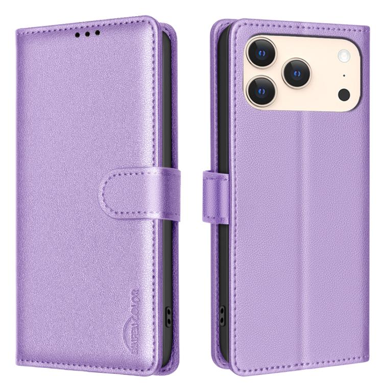 Étui de téléphone en cuir anti-vol RFID texture litchi, pour iPhone 17 Pro Max, pour iPhone 17 Pro, pour iPhone 17, pour iPhone Air